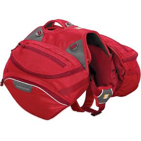 Ruffwear, Palisades Dog Pack, Multi-Day Hiking Backpack with Hydration Bladders, Red Currant, Small in Kuwait