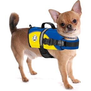 Paws Aboard Dog Life Jacket - Keep Your Canine Safe with a Neoprene Life Vest for Swimming and Boating - Available in Different Sizes, Color and Design to Choose - Red, Medium in Kuwait