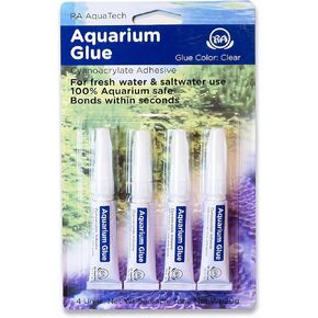 Aquarium Glue Clear for Plants Corals aquascaping Instant Aquarium Safe (4pcs Pack)
