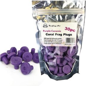 فن الشعاب المرجانية سدادات سيراميك كورالين مرجانية ارجوانية من 30 قطعة من البلاط لـ SPS LPS LPS in Kuwait