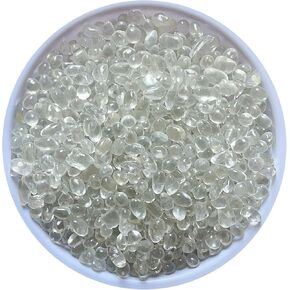 Clear Aquarium Glass Stone Bulk 1 LB Sea Glass Beads Gems Marbles Pebbles Gravel Rock for Aquarium, Fish Tank, Garden, Vase Fillers, Succulent Plants Decor (Sea Blue)