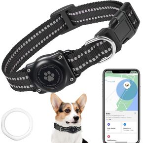 Vebiso GPS Tracker for Dogs, Waterproof Location Pet Tracking Smart Collar (iOS Only), No Monthly Fee Black in Kuwait