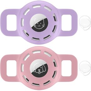 for Air tag Cat Collar Holder for Apple Air Tag, 2 Pack of Pet Collar Holder for Cat and Small Dog Collar Within 1/2 inch and 2 Pack Protector for Air Tag in Saudi Arabia