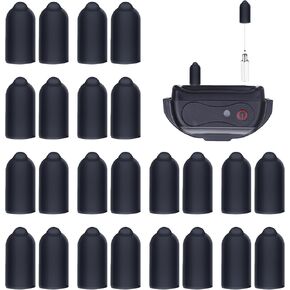 Shock Collar Rubber Tips for Dog,24 Pieces Column Conductive Rubber Sleeve Prong Collar Cover Training Collar Replacement Parts for Dog Shock Collar Prongs or Anti Bark Collars (13 mm) in Kuwait