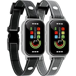 Bark Collar, Heijace Dog Bark Collar for Small, Medium, Large（8-120 lbs） Dogs Smart Rechargeable Anti-Barking Training Collar with 7 Adjustable Sensitivity-Bark Collar with Beep Vibratio