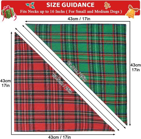 Vivifying Dog Bandanas, 2 Pack Bandanas for Dogs in Kuwait