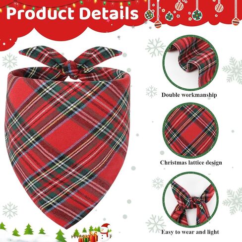 Vivifying Dog Bandanas, 2 Pack Bandanas for Dogs in Kuwait