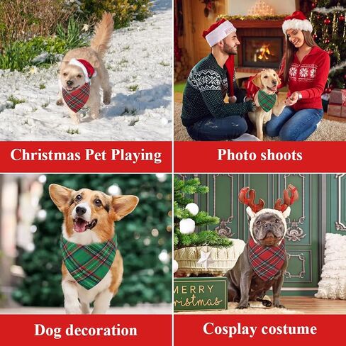 Vivifying Dog Bandanas, 2 Pack Bandanas for Dogs in Kuwait