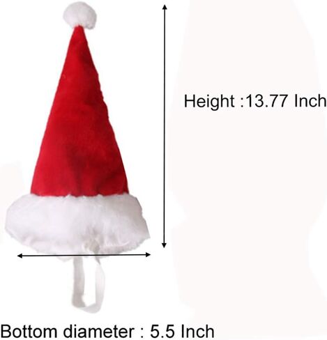 ANIAC Adjustable 3D Christmas Dog Santa Hat for Medium to Large Dogs Pet Dog Santa Costume in Saudi Arabia