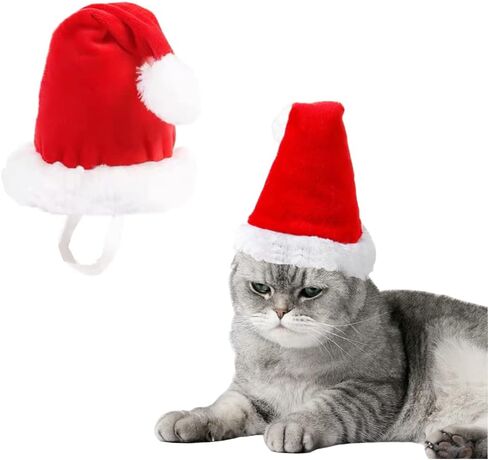 ANIAC Adjustable 3D Christmas Dog Santa Hat for Medium to Large Dogs Pet Dog Santa Costume in Saudi Arabia