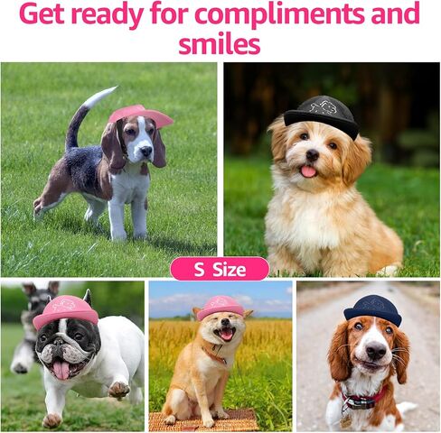 Debei Dog Hat Baseball Sun Trucker قبعة الحيوانات الأليفة للكلاب والقطط (كبيرة) قبعات الحيوانات الأليفة ذات فتحات أذن برباط قابلة للتعديل مع حماية من الأشعة فوق البنفسجية تناسب الكلاب الصغيرة والمتوسطة والكبيرة (أسود) in Kuwait