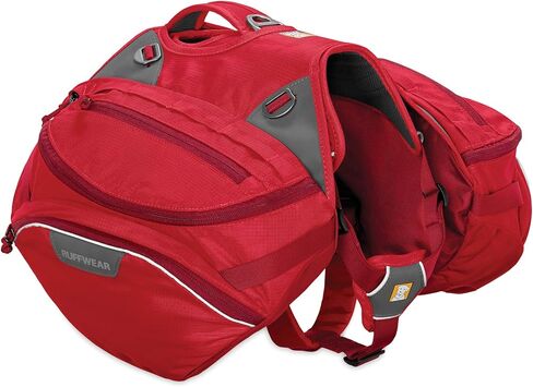 Ruffwear, Palisades Dog Pack, Multi-Day Hiking Backpack with Hydration Bladders, Red Currant, Small in Saudi Arabia