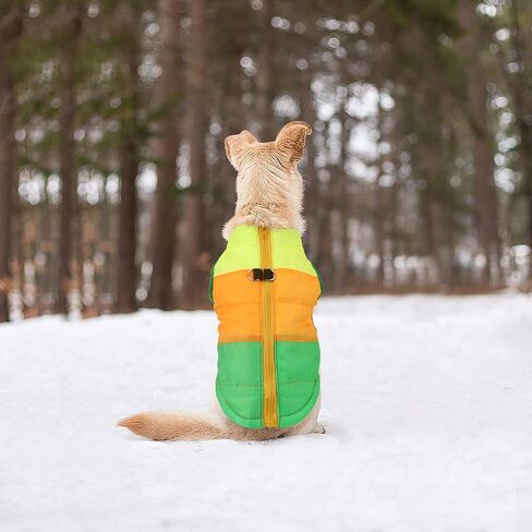 معطف Idepet Pet Dog Cat مع مقود مرساة ملون مرقع مبطن وسترة تيدي تشيهواهوا من قماش الصلصال XS S M L (متوسط ​​(عبوة من 1)، أحمر وردي) in Kuwait