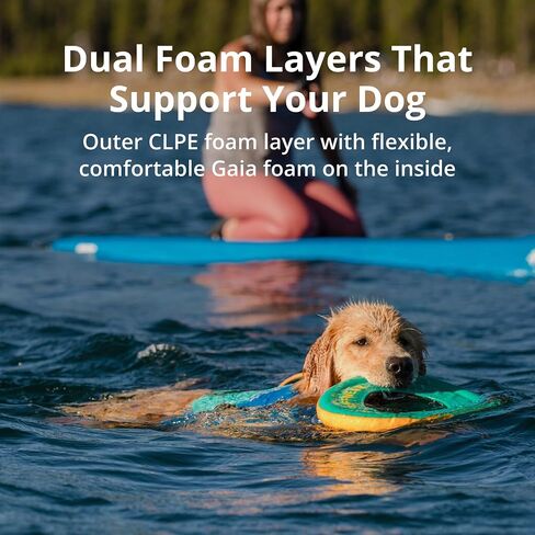 Ruffwear, Float Coat Dog Life Jacket, Swimming Safety Vest with Handle, Blue Dusk, Large in Saudi Arabia