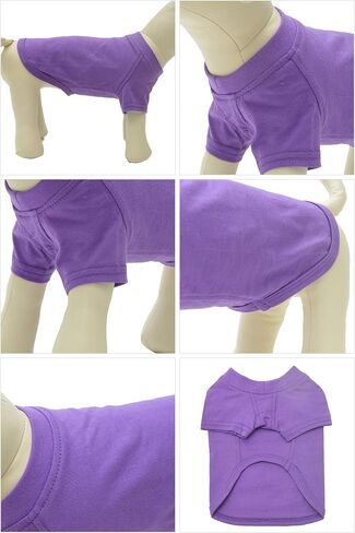 Lovelonglong ملابس الحيوانات الأليفة للكلاب، تي شيرت أساسي فارغ، تي شيرت للكلاب المتوسطة Rosered XXL in Kuwait