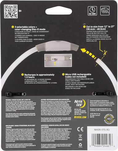 قلادة أمان Nite Ize NiteHowl LED - قلادة مضيئة للكلاب مع أضواء LED - إكسسوارات للكلاب للمشي والجري ليلاً - بطاريات قابلة للاستبدال - أخضر in Kuwait