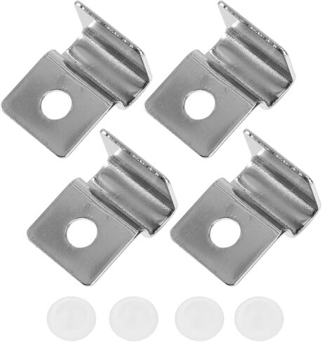 POPETPOP 4 قطع غطاء خزان الأسماك قوس المظلة كليب غطاء حوض السمك قوس غير القابل للصدأ يدعم حوض السمك الاكريليك كليب خزان الأسماك مقاطع الاكريليك بدون إطار عدم الانزلاق خزان الأسماك المشبك الفولاذ المقاوم للصدأ in Kuwait