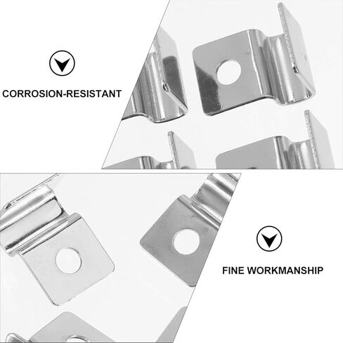 POPETPOP 4 قطع غطاء خزان الأسماك قوس المظلة كليب غطاء حوض السمك قوس غير القابل للصدأ يدعم حوض السمك الاكريليك كليب خزان الأسماك مقاطع الاكريليك بدون إطار عدم الانزلاق خزان الأسماك المشبك الفولاذ المقاوم للصدأ in Kuwait