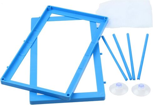 AQUANEAT Fish Tank Breeder 2 pcs Large Mesh Net Fry Saver Aquarium Spawn Hatchery Isolation with Suction Cups in Saudi Arabia