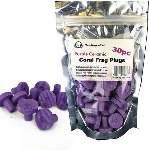 فن الشعاب المرجانية سدادات سيراميك كورالين مرجانية ارجوانية من 30 قطعة من البلاط لـ SPS LPS LPS in Kuwait