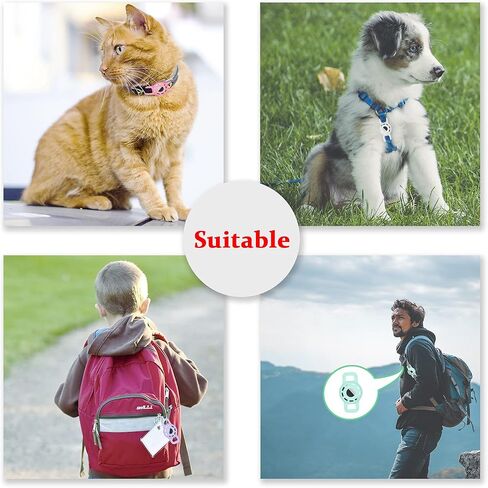 for Air tag Cat Collar Holder for Apple Air Tag, 2 Pack of Pet Collar Holder for Cat and Small Dog Collar Within 1/2 inch and 2 Pack Protector for Air Tag in Kuwait