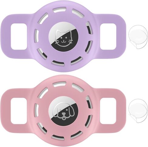 for Air tag Cat Collar Holder for Apple Air Tag, 2 Pack of Pet Collar Holder for Cat and Small Dog Collar Within 1/2 inch and 2 Pack Protector for Air Tag in Kuwait
