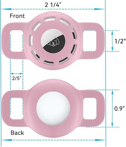 for Air tag Cat Collar Holder for Apple Air Tag, 2 Pack of Pet Collar Holder for Cat and Small Dog Collar Within 1/2 inch and 2 Pack Protector for Air Tag in Kuwait