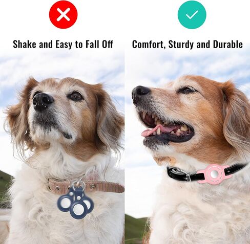 for Air tag Cat Collar Holder for Apple Air Tag, 2 Pack of Pet Collar Holder for Cat and Small Dog Collar Within 1/2 inch and 2 Pack Protector for Air Tag in Kuwait