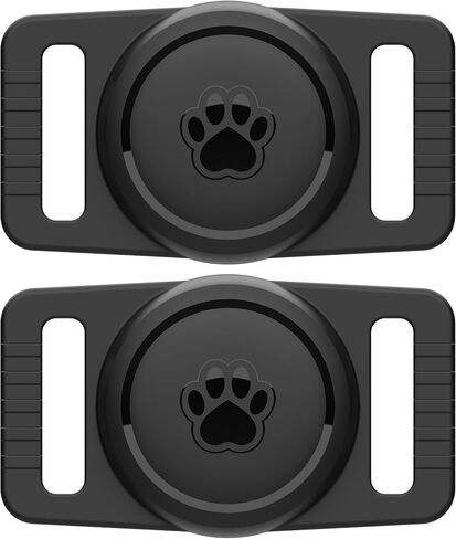 Waterproof Silicone AirTag Holders for Cat and Dog Collars - 2 Pack in Saudi Arabia