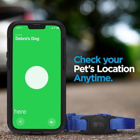 Case-Mate 1 Pack AirTag Dog Collar Holder/Case - Black in Kuwait