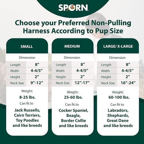 Sporn No Pull Dog Harness, Durable Nylon Mesh Harness for Large Dogs, No Choke Design, Padded Restraint Sleeves, Adjustable Fit, Easy On/Off, Large/XL for Extra Large Breeds, Black in Kuwait