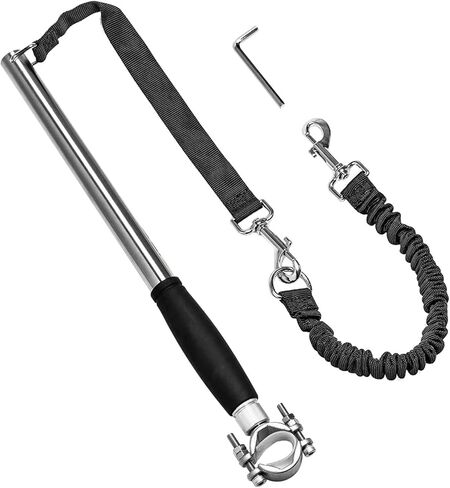 يونيكام زمام دراجة قابل للسحب، مقود دراجة بدون استخدام اليدين للكلاب الاليفة، مقود دراجة امن للكلاب مناسب للتمرين في الهواء الطلق، اساسيات تمشية الكلاب، سهل التركيب والازالة. in Kuwait