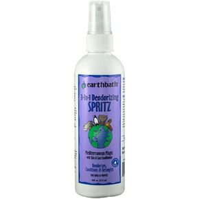 earthbath, Vanilla & Almond 3-in-1 Dog & Puppy Deodorizing Spritz - Dog Odor Eliminator for Strong Odor, Cruelty-Free Dog Cologne, Dog Wash Spray, Made in USA, Dog Bathing Supplies - 8 Oz (1 Pack)
