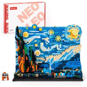 NeoLeo Painting Art Starry Night - الجدار العظيم الفريد ثلاثي الأبعاد، مجموعة فنية جدارية ثلاثية الأبعاد، قماش مؤطر للبالغين - NL7042 in Kuwait