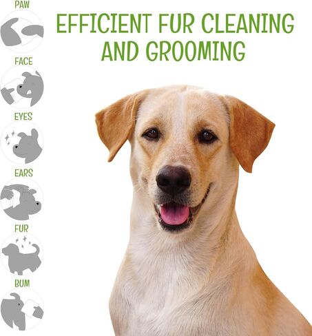 Dog Wipes for Paws and Butt Ears Eyes | Organic Pet Wipes for Dogs | Dog Wipes Cleaning Deodorizing | Extra Thick Paw Wipes for Dogs Cats Pets in Saudi Arabia