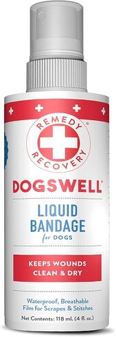 Remedy+Recovery Liquid Bandage for Dogs and Sulfodene Dog Wound Care Ointment, Relieves Pain & Prevents Infection For Dog Cuts, Scrapes, Bites and Injuries, 2 Ounce in Kuwait