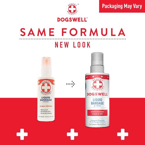 Remedy+Recovery Liquid Bandage for Dogs and Sulfodene Dog Wound Care Ointment, Relieves Pain & Prevents Infection For Dog Cuts, Scrapes, Bites and Injuries, 2 Ounce in Kuwait