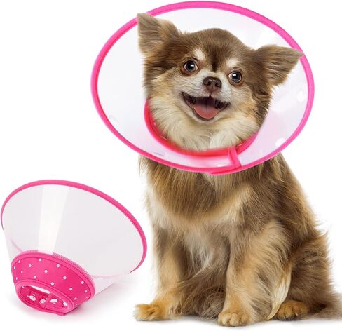 Vivifying Dog Cones for Small Dogs, Adjustable 5.7-8in Pet Cone, Lightweight Recovery Elizabethan Collar for Cats, Puppies and Mini Dogs (Blue) in Kuwait