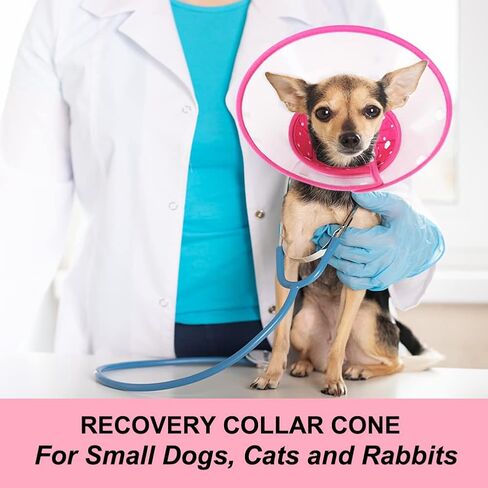 Vivifying Dog Cones for Small Dogs, Adjustable 5.7-8in Pet Cone, Lightweight Recovery Elizabethan Collar for Cats, Puppies and Mini Dogs (Blue) in Kuwait