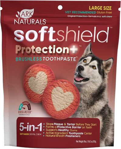 Ark Naturals Soft Shield Protection+ Brushless Toothpaste, Dog Dental Chews for Small Breeds, Stops Plaque and Tartar, Freshens Breath, 12oz, 1 Pack in Kuwait