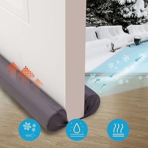 سدادة مسودة الباب، سدادة مسودة لأسفل الباب، حجم قابل للتعديل من 32 بوصة إلى 38 بوصة، غطاء فجوة يصل إلى 1.5 بوصة. مقاوم للغبار، ومقاوم للماء، ومقاوم للشتاء، وكتلة الضوء، وكتلة الضوضاء (رمادي) ) in Kuwait