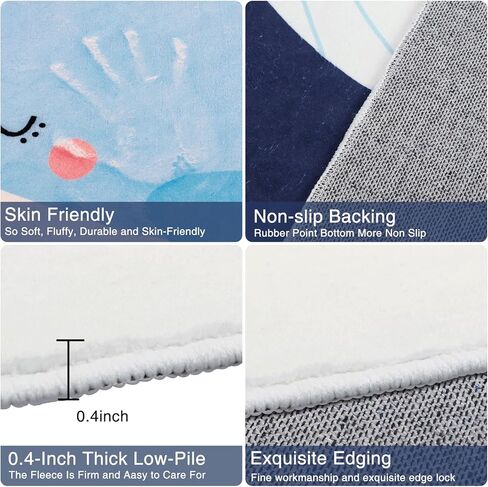 سجادة AKASISRUG فائقة النعومة مستديرة للأطفال لغرفة اللعب، سجادة حوت لطيفة لغرفة الأطفال، سجادة ملونة غير قابلة للانزلاق وقابلة للغسل في الفصل الدراسي، سجادة منطقة الأطفال لغرفة النوم وغرفة اللعب in Kuwait