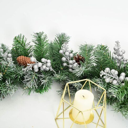 DearHouse 14 Pack Christmas Glitter Berries Stems, 7.8Inch Artificial Christmas Picks for Christmas Tree Ornaments, DIY Xmas Wreath, Crafts, Holiday and Home Decor (Light Blue) in Kuwait