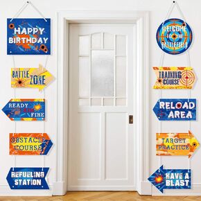 Dart War Party Signs Cutouts Dart War Party Door Signs Party Decorations for Dart War Fans Boys Birthday Party in Saudi Arabia