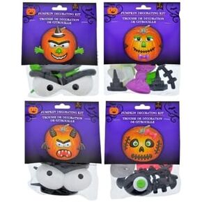 مجموعة نحت اليقطين للهالوين مكونة من 4 قطع من صن شاين سبوت، مجموعة تزيين اليقطين للاطفال، ادوات وانماط نحت اليقطين in Kuwait