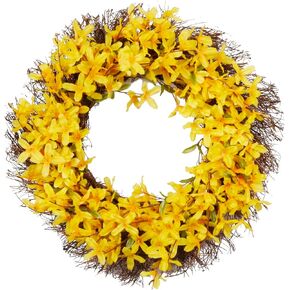 SOFTFLAME 22" Fall Wreath for Front Door, Autumn Artificial Wreath with Pumpkin, Sunflowers, Maple Leaves, Berries, Ideal for Halloween Thanksgiving Home Decoration