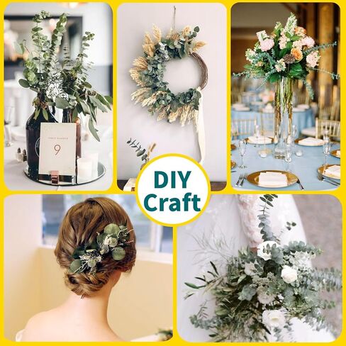 8 قطع من حزم الاوكالبتوس المجففة للاستحمام - 17 انش سيقان الاوكالبتوس الحقيقية، فروع الاوكالبتوس الطازجة المعلقة، ترتيب الزهور الاصطناعية، ديكور مزهرية الزفاف والمنزل والمنتجعات الصحية in Kuwait