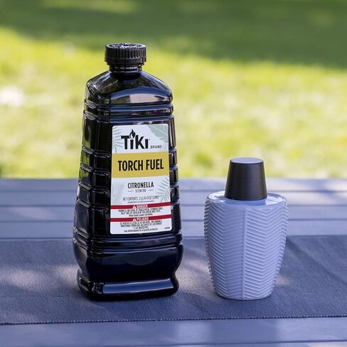 TIKI Brand Easy Pour Torch Fuel for Outdoors, Citronella Scented - 64 oz, 1216153 Black (Pack of 2) in Kuwait