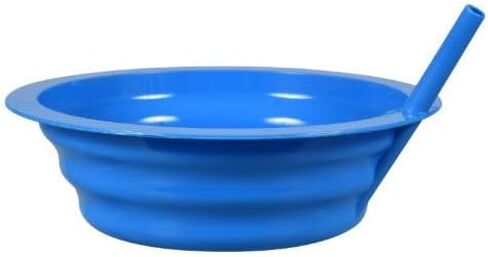 Sunshine's Spot, LLC Colorful Plastic Bowls with Straw that is Built In, 7.5 in. in Kuwait