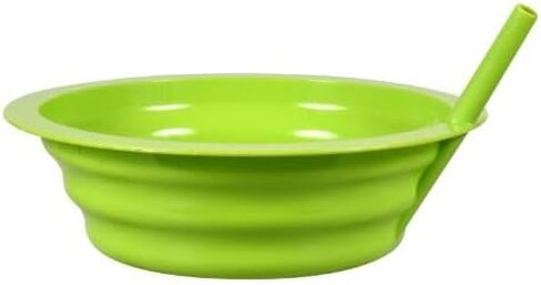 Sunshine's Spot, LLC Colorful Plastic Bowls with Straw that is Built In, 7.5 in. in Kuwait